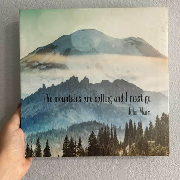 The Mountains are Calling Canvas - Picture 3 of 3